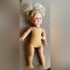 Pottery Barn Kids Gotz Doll Blond Hair 18" Tall